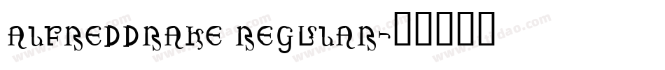 AlfredDrake Regular字体转换